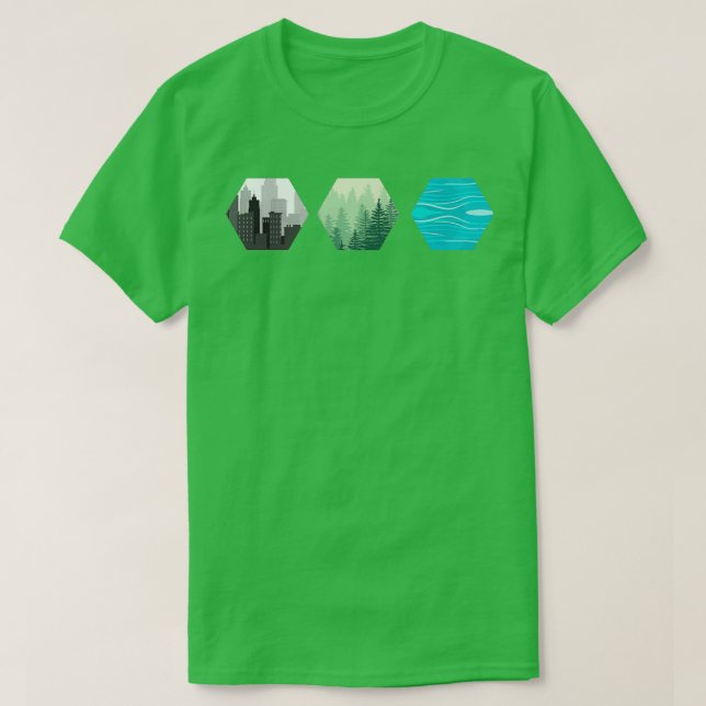 T-shirt Terraformer Mars Carreaux de ressources jeu Graphi (Design devant)