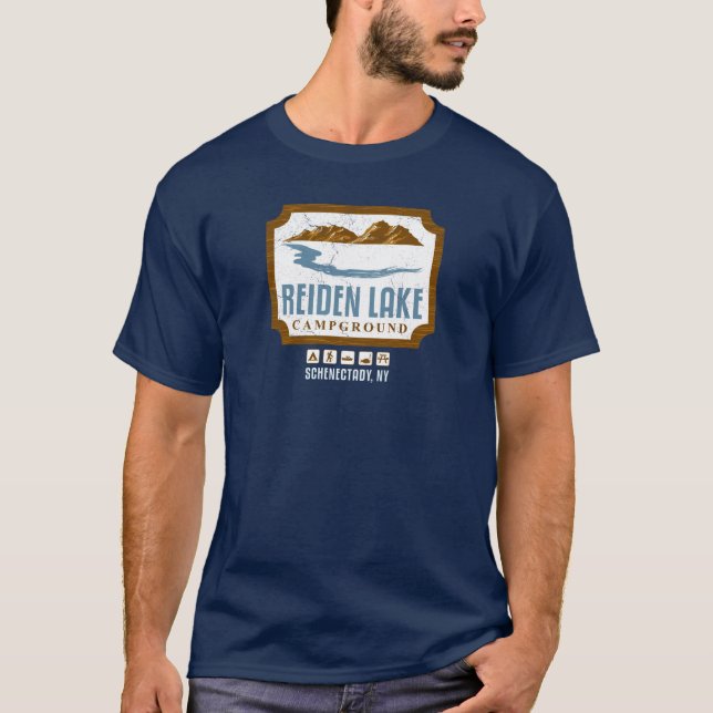T-shirt Terrain de camping de lac Reiden (Devant)