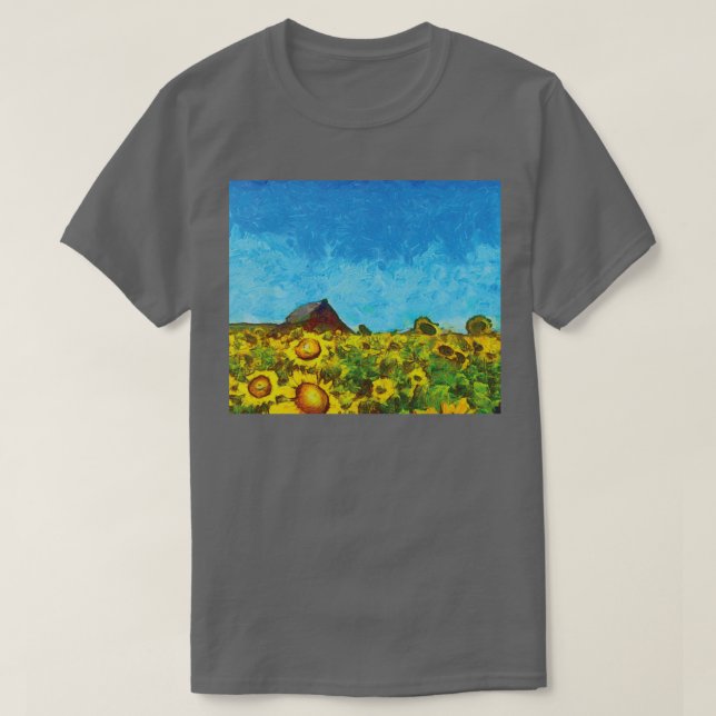 T-shirt Terrain de tournesols (Design devant)