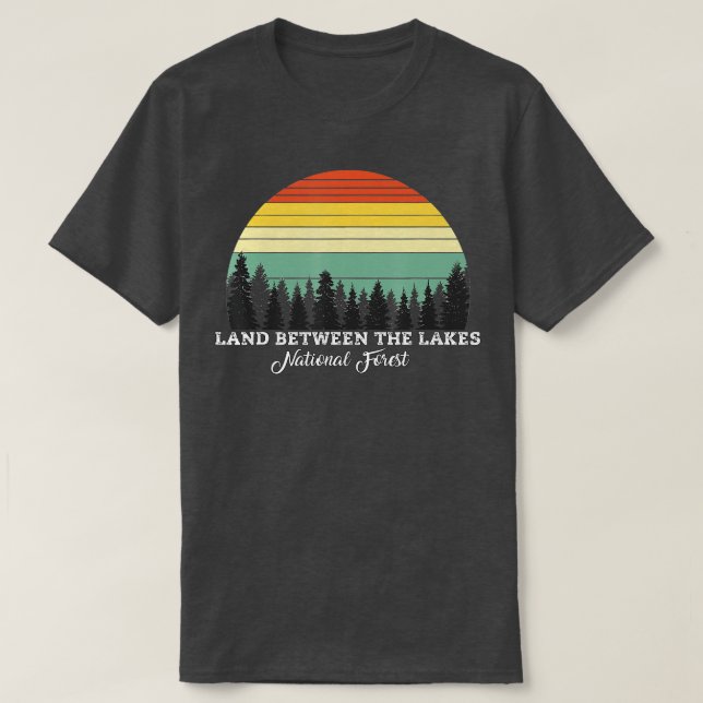 T-shirt Terrain entre les lacs Forêt nationale Kentucky Pa (Design devant)
