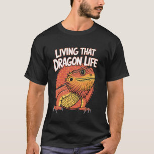 T-shirt Terrarium de Dragon Barbu Amateur de Lézard à Sang