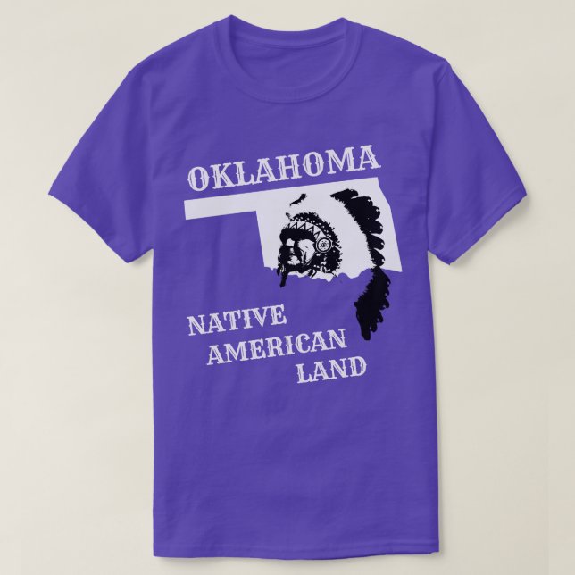 T-shirt Terre amérindienne de l'Oklahoma (Design devant)