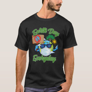 T-shirt Terre avec masque - Jour des terres tous les jours