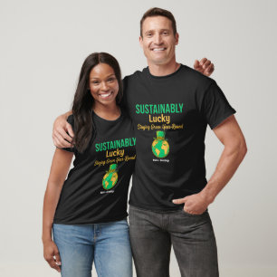 T-shirt Terre chanceuse de manière durable Éco-responsable