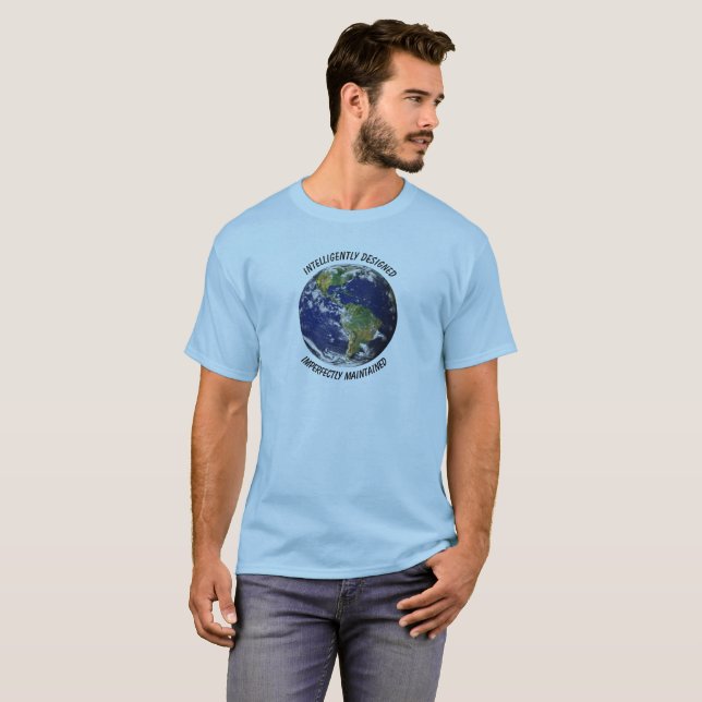 T-shirt Terre conçue intelligemment (Devant entier)