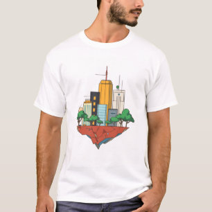 T-shirt Terre dans le vide
