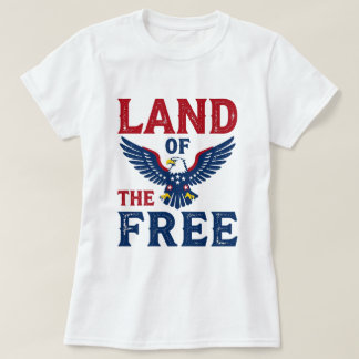 T-shirt Terre de la Liberté – Aigle américain Patriotique