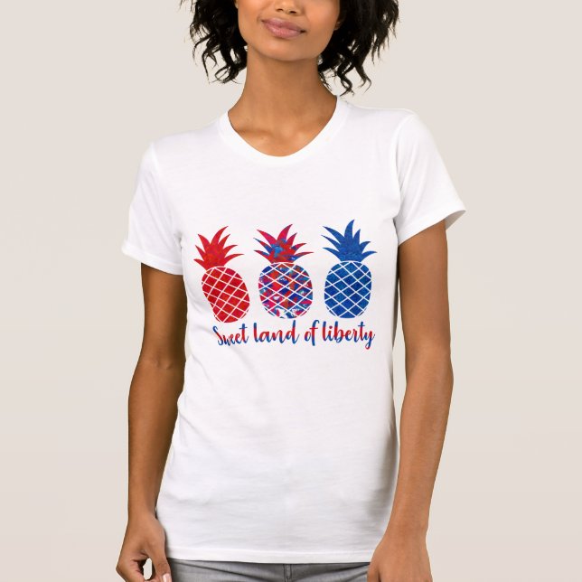 T-shirt Terre douce d'ananas de liberté (Devant)