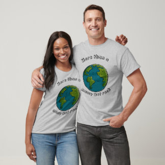 T-shirt Terre drôle et écono-conscient