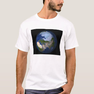 T-shirt Terre entière montrant la région arctique