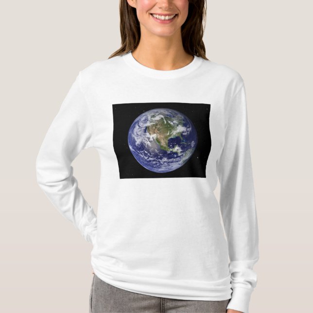 T-shirt Terre entière montrant l'Amérique du Nord 4 (Devant)
