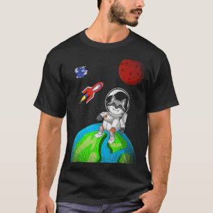 T-shirt Terre Forêt de l'espace Animaux Rocks Astronaut Ra