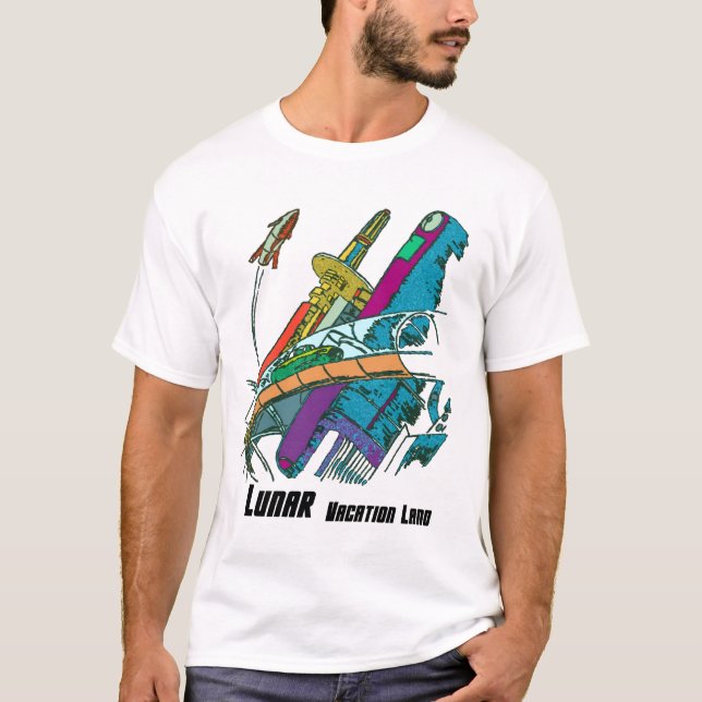 T-shirt Terre lunaire de vacances (Devant)