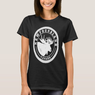 T-shirt Terre-Neuve Canada Orignal Vintage Randonnée Natur