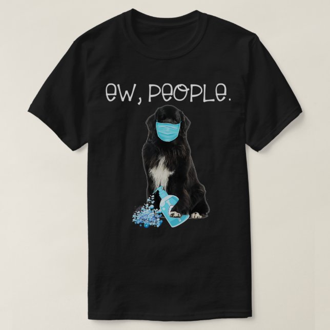 T-shirt Terre-Neuve, Deux Personnes Portent Un Masque Visa (Design devant)