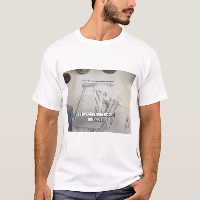 T-shirt Terre-Neuve en un mot (Devant)