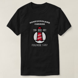 T-shirt Terre-Neuve-et-Labrador a fondé le phare 1497