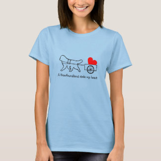 T-shirt Terre-Neuve m'a volé le coeur