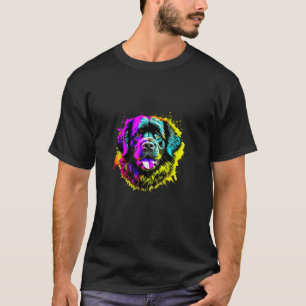T-shirt Terre-Neuve Pop Art I Amoureux des chiens I Splash