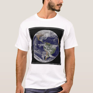 T-shirt Terre Pleine Montrant Une Puissante Tempête D'Hive