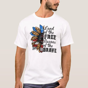 T-shirt Terre tournesol de libre à cause du courageux