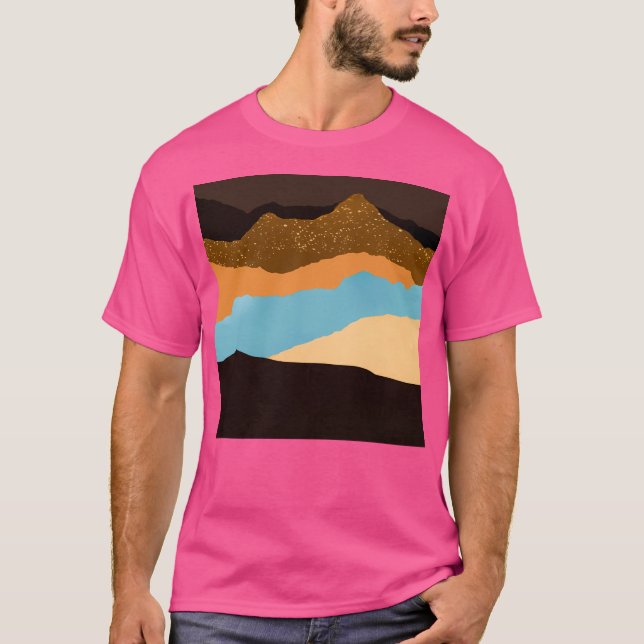T-shirt Terres Et Aqua Torn Pont De Montagne (Devant)