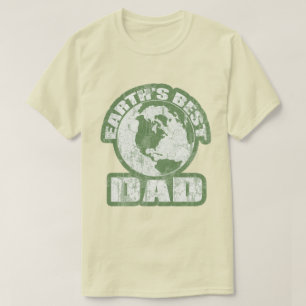 T-shirt Terres Meilleur papa Vert