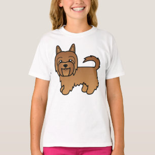 T-shirt Terrier Australien Rouge Chien de Dessin Animé Mig