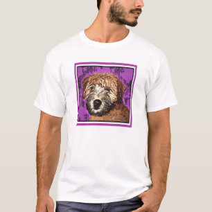 T-SHIRT TERRIER BLOND COMME LES BLÉS : CHIOT HUMIDE