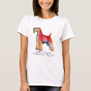 T-shirt Terrier blond comme les blés doucement enduit