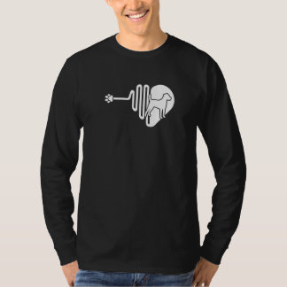 T-shirt Térrier Brésilien Patte De Chien Battement De Coeu