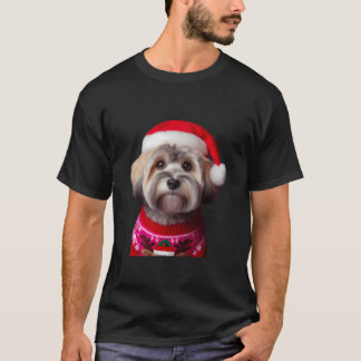T-shirt Terrier Dandie Dinmont Chien Avec Chapeau De Père 