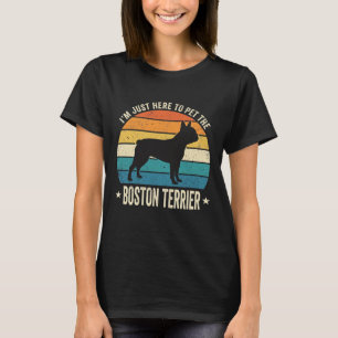 T-shirt Terrier de Boston Graphique Rétro Amateur de Chien