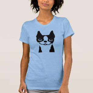 T-shirt Terrier de Boston  Mignons chiens de caricature