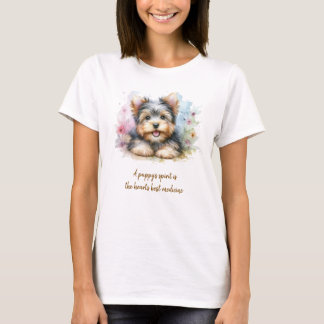 T-Shirt Terrier Yorkshire avec Citation