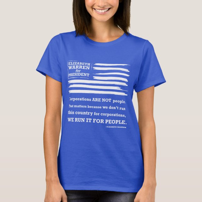 T-shirt Terriers d'Elizabeth pour le président (Devant)