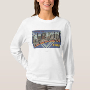 T-shirt Terriers, lettre ScenesWarren, OH d'OhioLarge