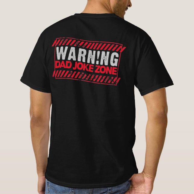 T-shirt Terrifique Design de texte Avertissement Papa Joke (Dos)