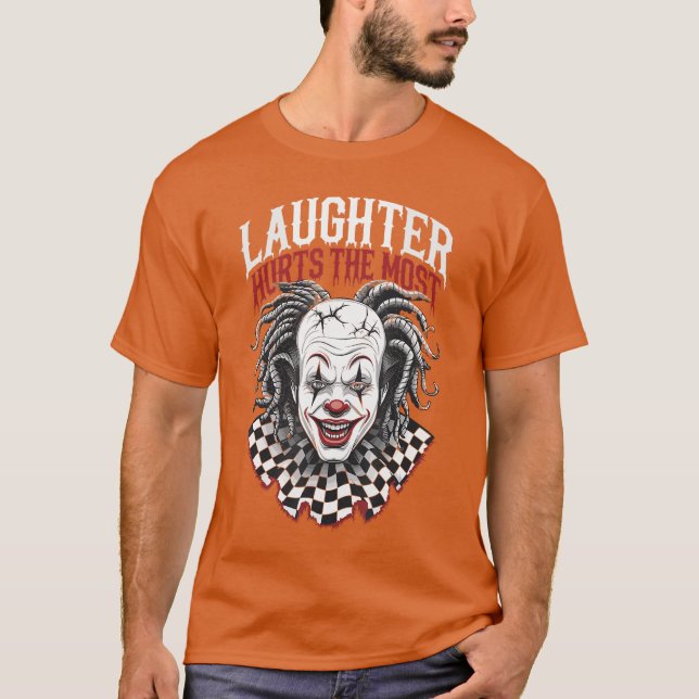 T-shirt Terrifying Clown Face Killer Clown Costume Horror  (Devant)