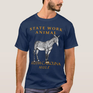 T-shirt Territoire de Caroline du Sud Animal de Travail Le
