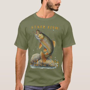 T-shirt Territoire de la Virginie-Occidentale Poissons La 