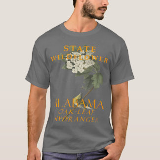 T-shirt Territoire de l'Alabama Fleur sauvage L'hydrangea