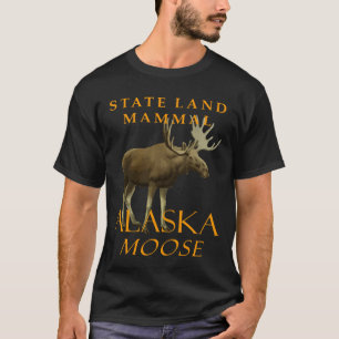 T-shirt Territoire de l'Alaska Mammifère terrestre L'élan