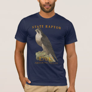 T-shirt Territoire de l'Idaho Raptor Le Falco peregrinus