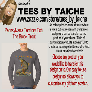 T-shirt Territoire de Pennsylvanie Poisson La Truite de Ri