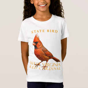 T-Shirt Territoire de Virginie-Occidentale Oiseau Le Cardi