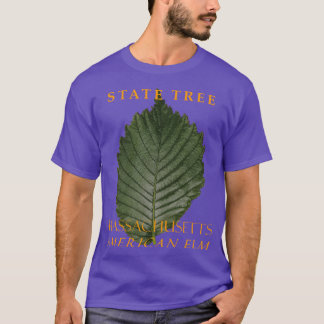 T-shirt Territoire du Massachusetts Arbre L'Orme d'Amériqu