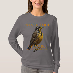 T-shirt Territoire du Wyoming Oiseau Le Sturnelle de l'Oue