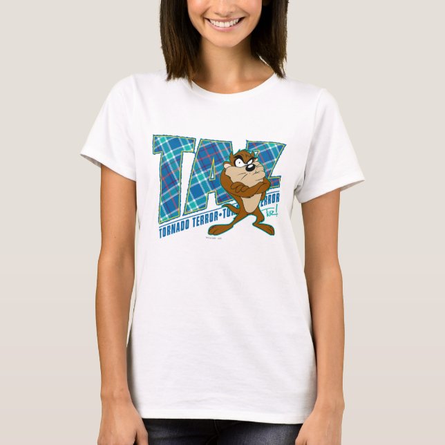 T-shirt Terror Plaid de TAZ™ (Devant)