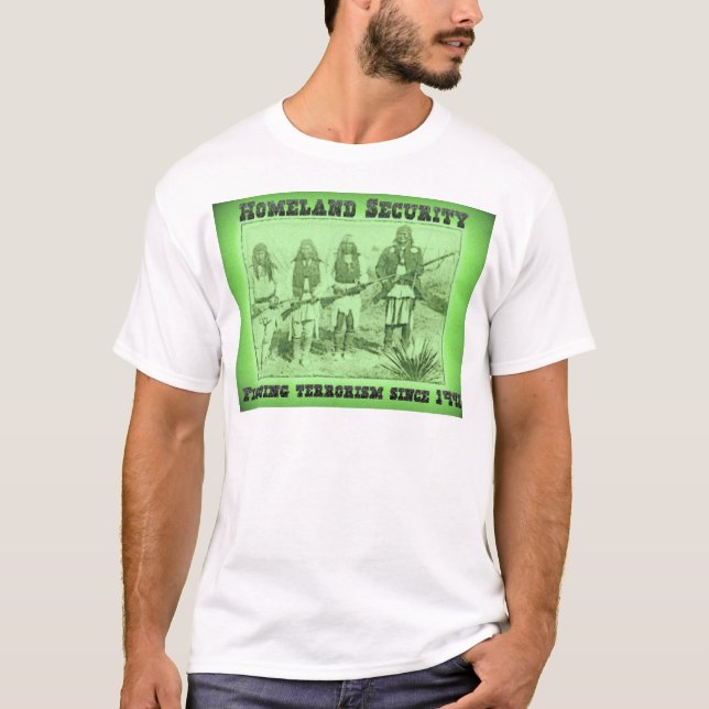 T-shirt Terrorisme de combat de sécurité de patrie depuis (Devant)